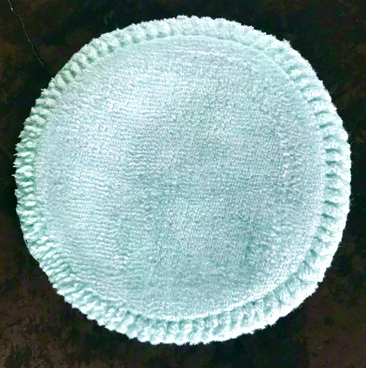 Lingette ronde 8 cm (bleu clair)
