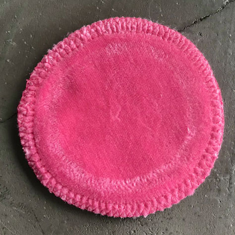Reinigungswatte, 8 cm, pink